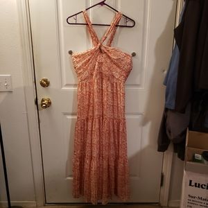 Miss Me Floral Print Maxi Dress Sz M